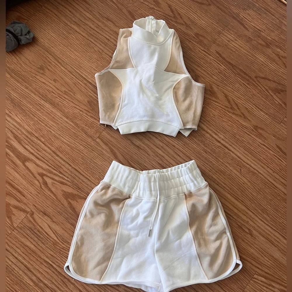 Maniere de voir jersey suede short set - Picture 6 of 8